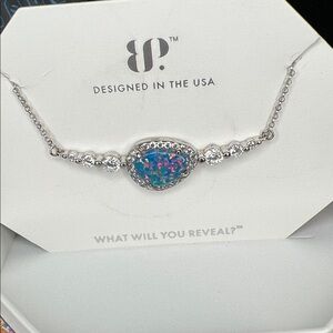 Bomb party necklace, October 2024 Opal